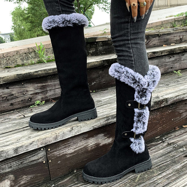 Jessamine | Mid-Calf Plush Lined Snow Boots