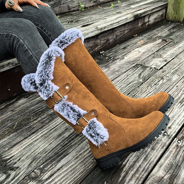 Jessamine | Mid-Calf Plush Lined Snow Boots