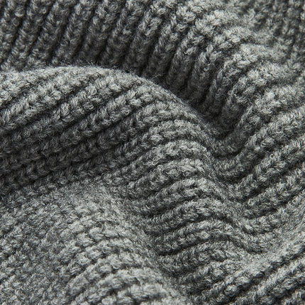 Jewel | Ribbed Lapel Sweater With Denim Panels