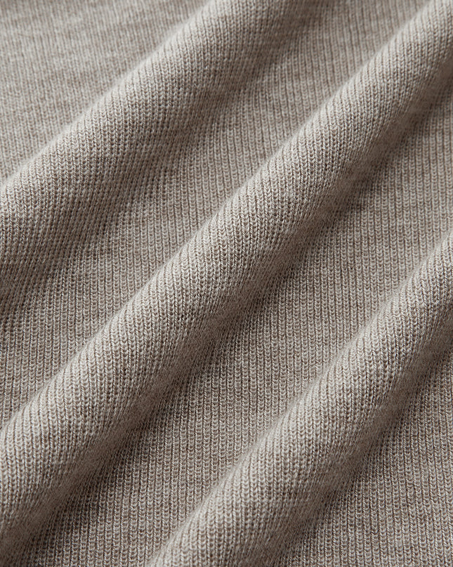 Katya | Fitted Mock Neck Wool-Blend Knit Top
