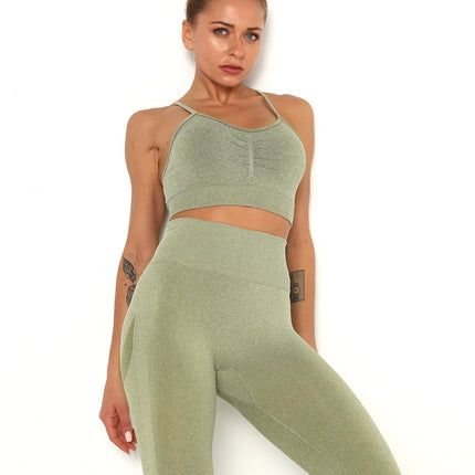 Apex | Seamless Sports Bra – Elevate Your Activewear - Dark Khaki