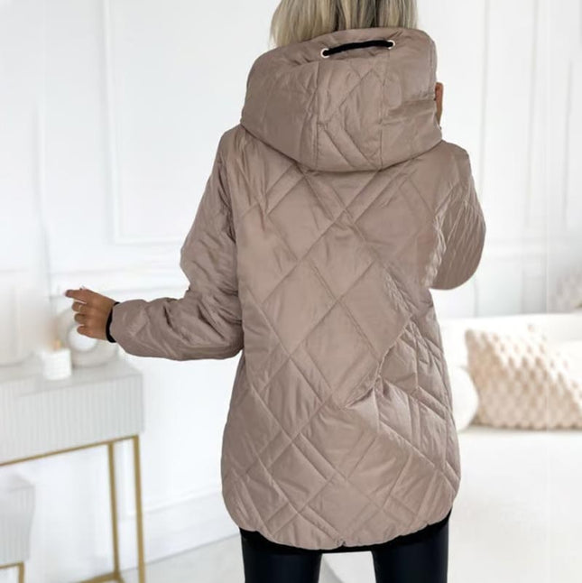 Luciana | Diamond Quilted Hooded Jacket