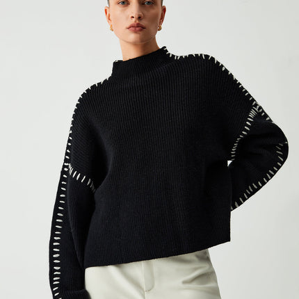 Mara | Oversized Mock Neck Sweater