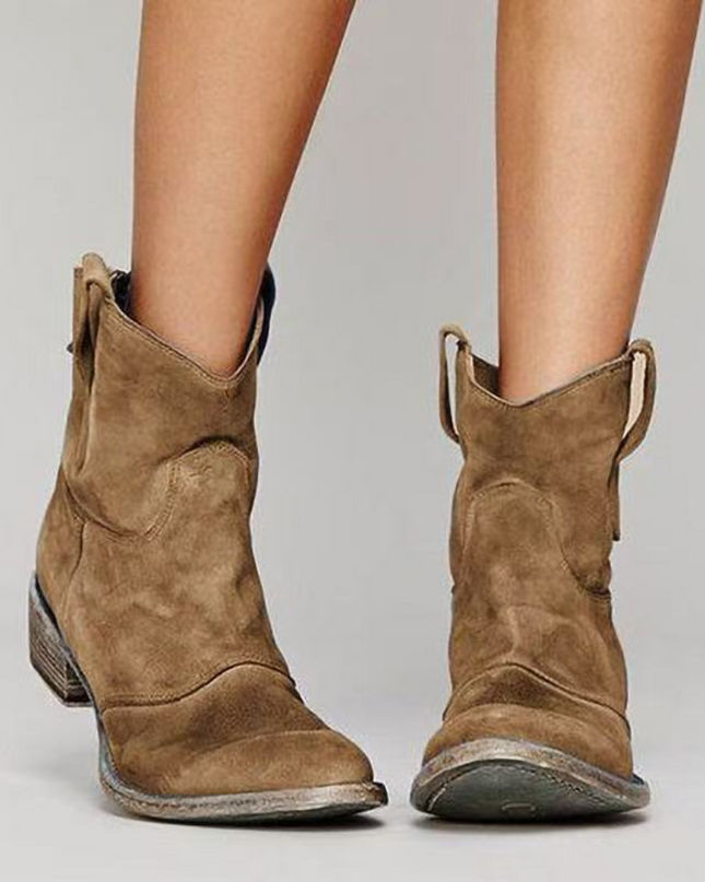 Mariella | Relaxed Fit Ankle Western Boots