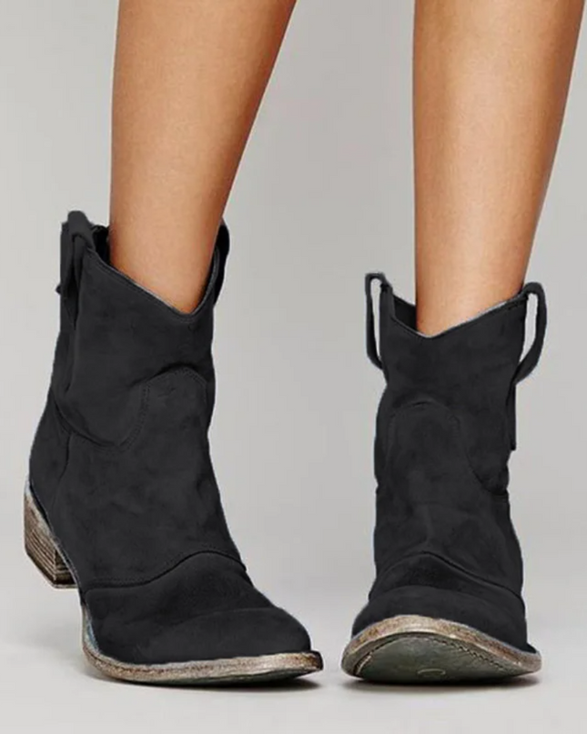 Mariella | Relaxed Fit Ankle Western Boots
