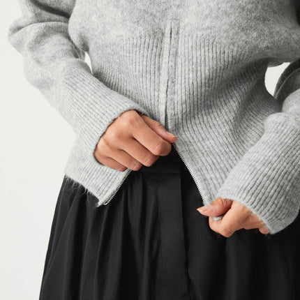 Martha | Relaxed Fit Half Zip Fuzzy Sweater