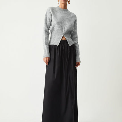 Martha | Relaxed Fit Half Zip Fuzzy Sweater