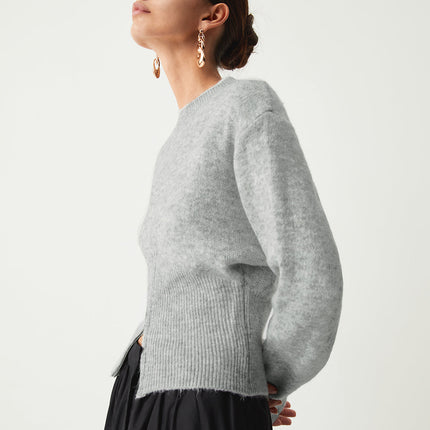 Martha | Relaxed Fit Half Zip Fuzzy Sweater