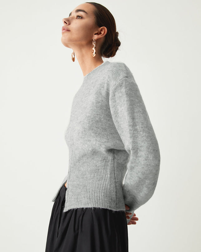 Martha | Relaxed Fit Half Zip Fuzzy Sweater