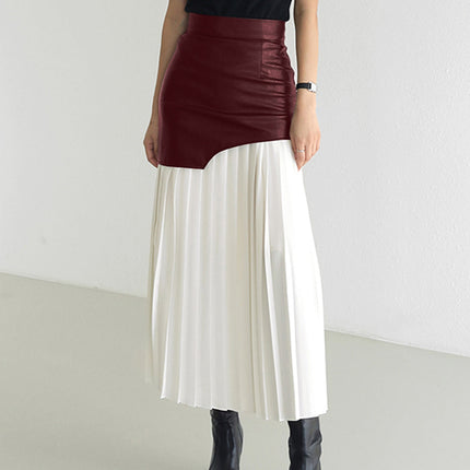 Milana | Asymmetric Pleated Maxi Skirt