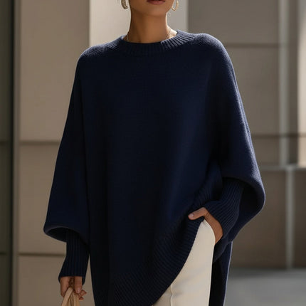 Minerva | Oversized Draped Wool Blend Sweater