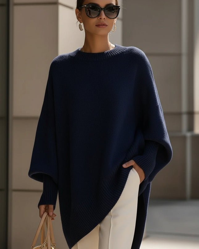 Minerva | Oversized Draped Wool Blend Sweater