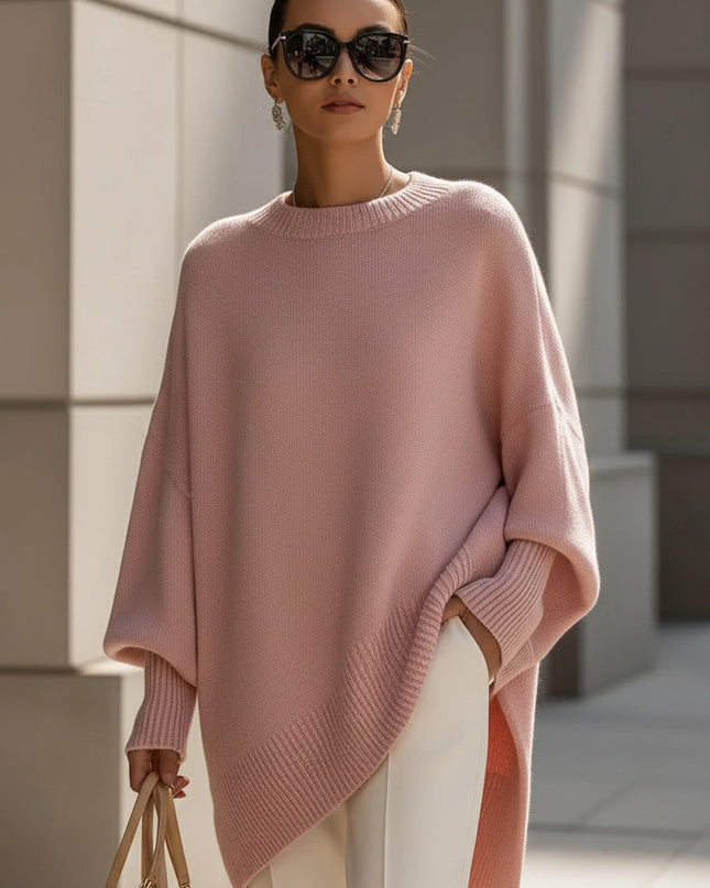 Minerva | Oversized Draped Wool Blend Sweater