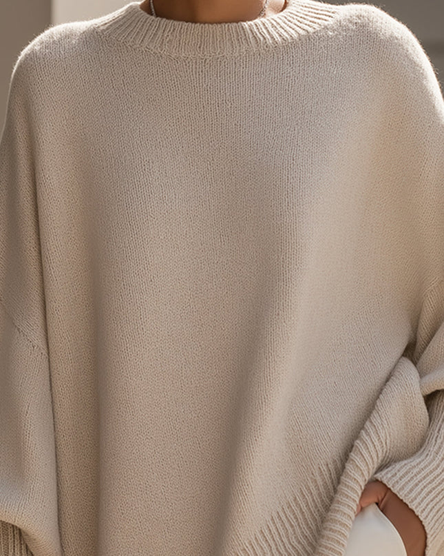 Minerva | Oversized Draped Wool Blend Sweater