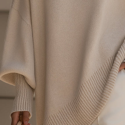 Minerva | Oversized Draped Wool Blend Sweater