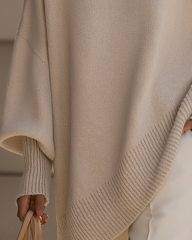 Minerva | Oversized Draped Wool Blend Sweater