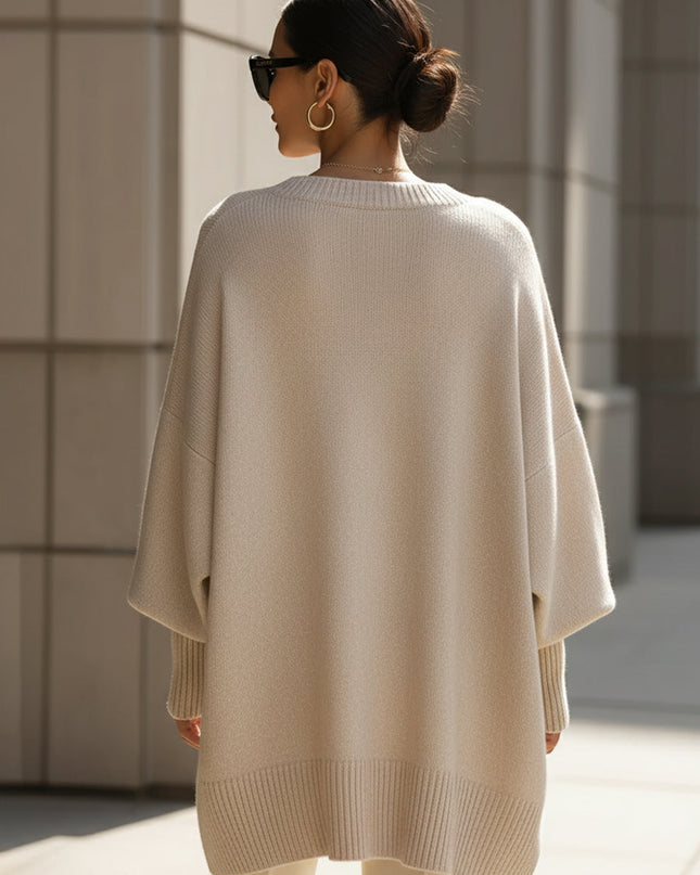 Minerva | Oversized Draped Wool Blend Sweater