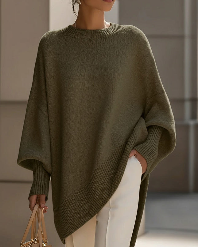Minerva | Oversized Draped Wool Blend Sweater
