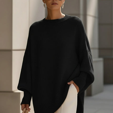 Minerva | Oversized Draped Wool Blend Sweater