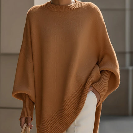 Minerva | Oversized Draped Wool Blend Sweater