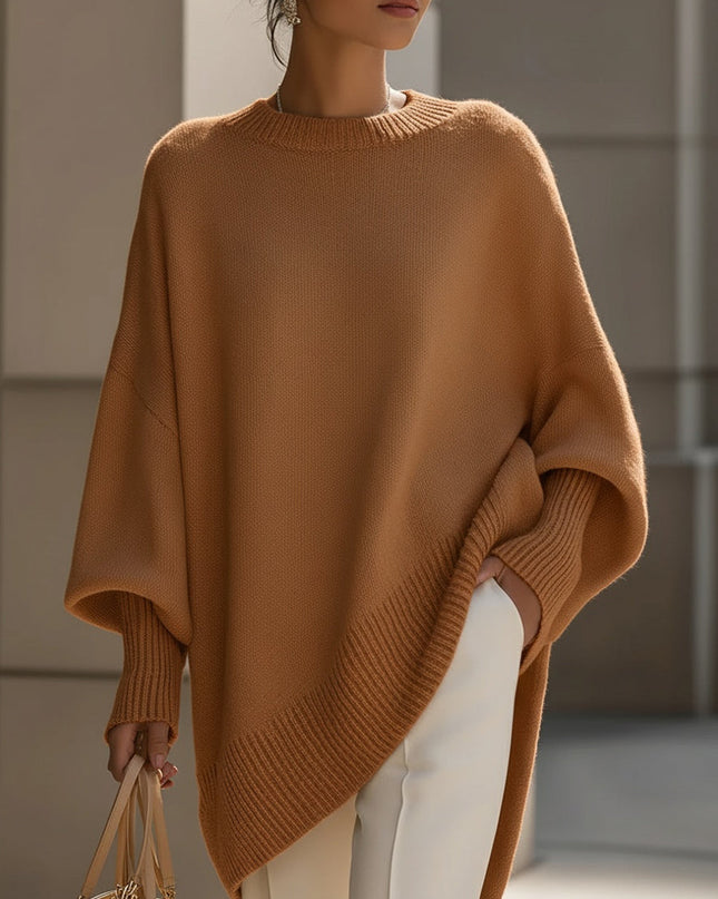 Minerva | Oversized Draped Wool Blend Sweater