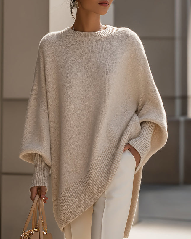 Minerva | Oversized Draped Wool Blend Sweater