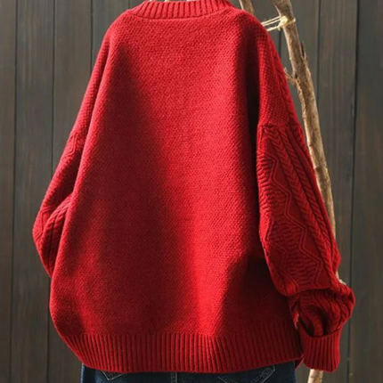 Miranda | Relaxed Fit Cable Knit Cardigan