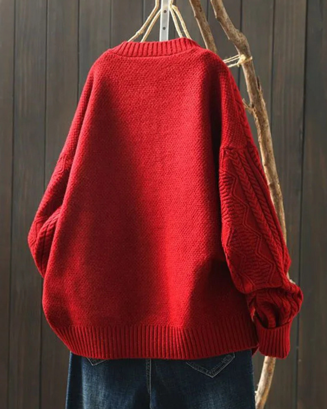 Miranda | Relaxed Fit Cable Knit Cardigan