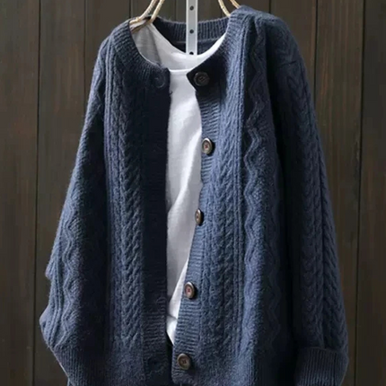 Miranda | Relaxed Fit Cable Knit Cardigan