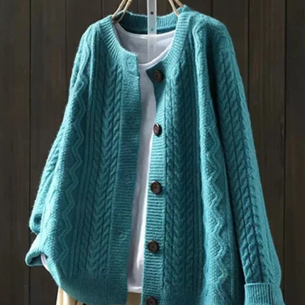 Miranda | Relaxed Fit Cable Knit Cardigan