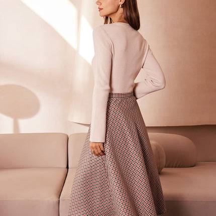 Nina | Fitted Ribbed Button-Up Knit Top