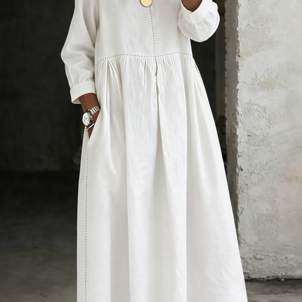Penelope | Relaxed Fit Long Sleeve Maxi Dress