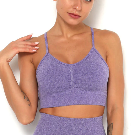 Apex | Seamless Sports Bra – Elevate Your Activewear - Medium Purple