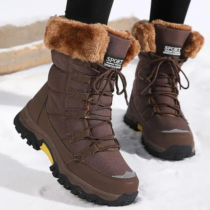 Rose | Mid-Calf Lace-Up Waterproof Snow Boots