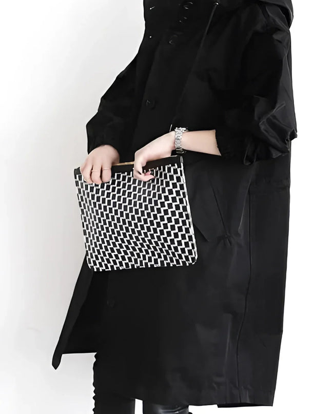 Scarlett | Oversized Hooded Cotton Blend Trench Coat