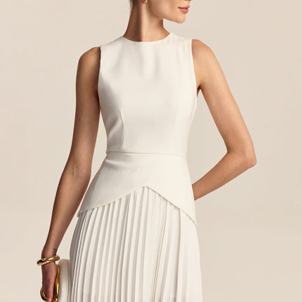 Simone | Pleated Hem Mini Dress