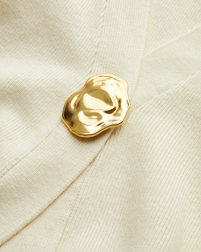 Sloane | Classic Fit Plain Button Cardigan