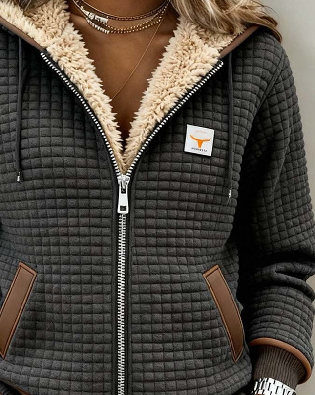Tatum | Quilted Fitted Jacket With Hood