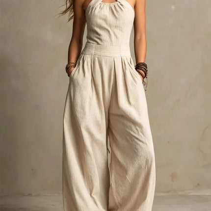 Una | Relaxed Fit Wide Leg Jumpsuit
