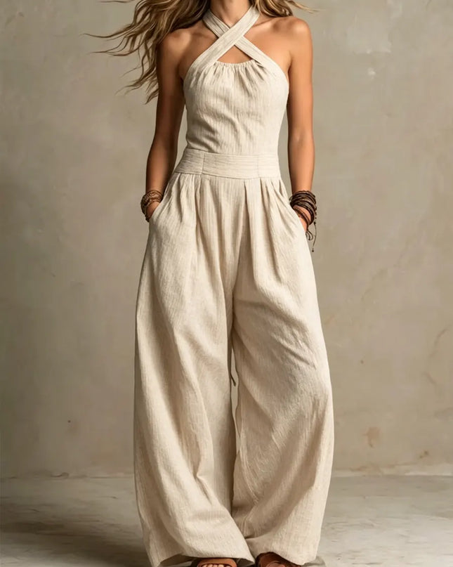 Una | Relaxed Fit Wide Leg Jumpsuit