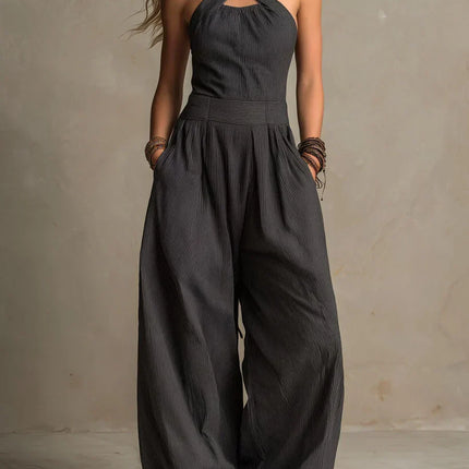 Una | Relaxed Fit Wide Leg Jumpsuit