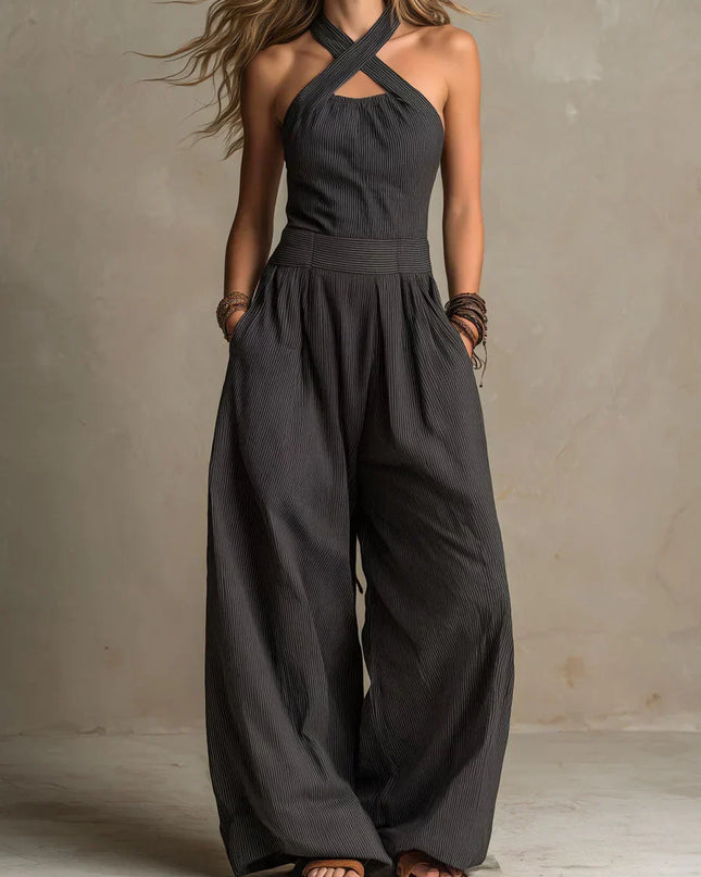 Una | Relaxed Fit Wide Leg Jumpsuit