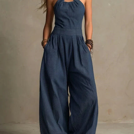 Una | Relaxed Fit Wide Leg Jumpsuit