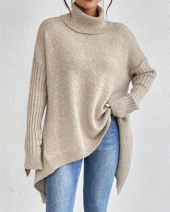 Valentina | Loose Fit Long Sleeve Turtleneck Sweater