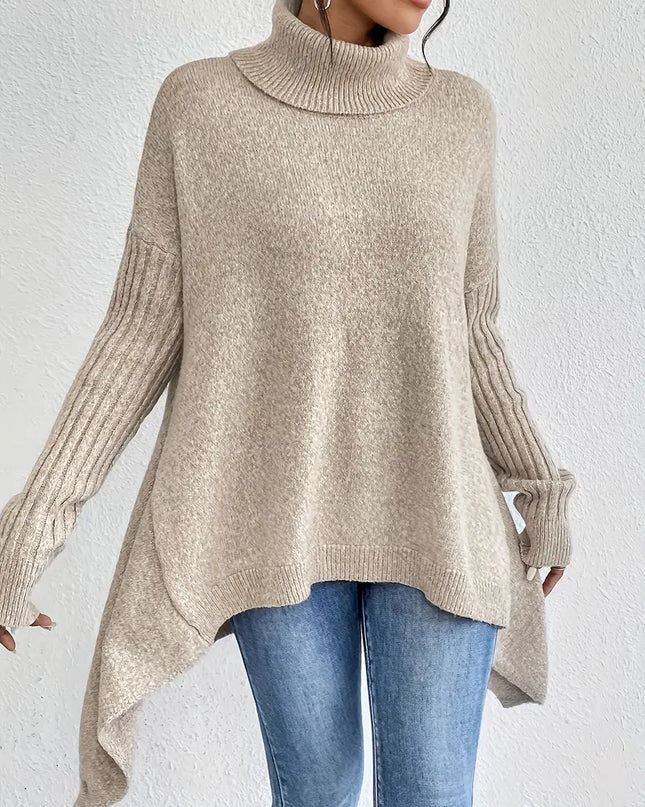 Valentina | Loose Fit Long Sleeve Turtleneck Sweater