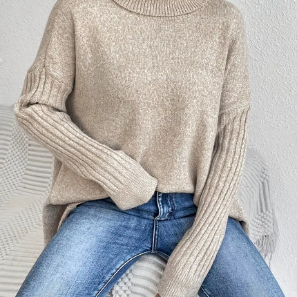 Valentina | Loose Fit Long Sleeve Turtleneck Sweater