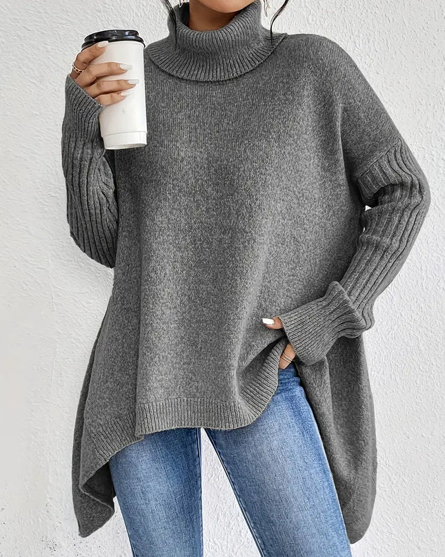 Valentina | Loose Fit Long Sleeve Turtleneck Sweater