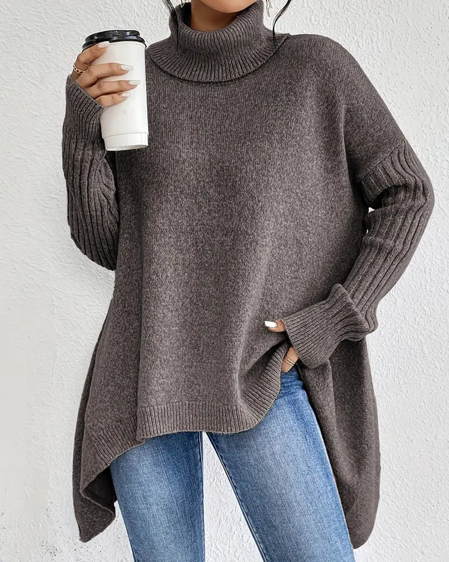 Valentina | Loose Fit Long Sleeve Turtleneck Sweater