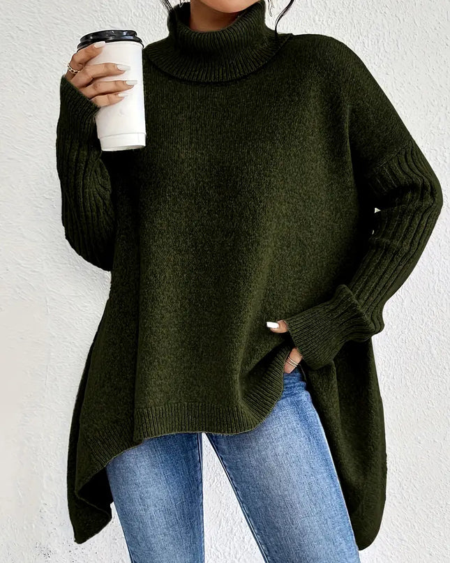 Valentina | Loose Fit Long Sleeve Turtleneck Sweater