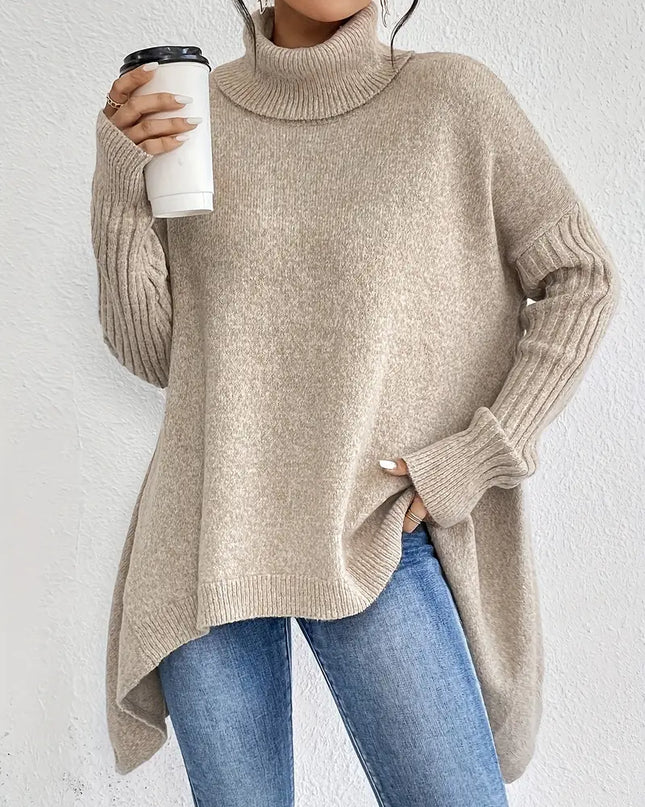 Valentina | Loose Fit Long Sleeve Turtleneck Sweater